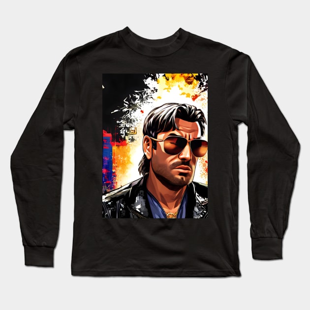 Grand Theft Auto - Casino Connect Long Sleeve T-Shirt by AfroMatic